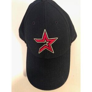 Nike Vintage Houston Astros Hat Cap Black Red Star Baseball Wool One Size